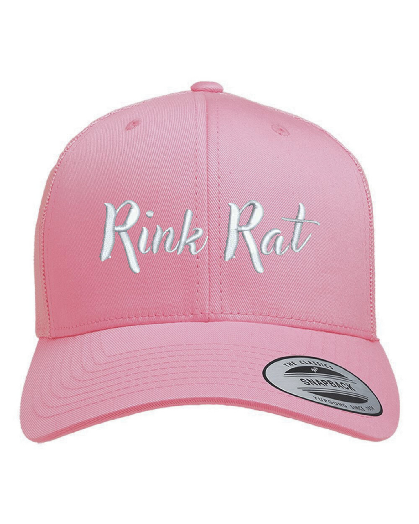 Rink Rat Hockey Club Script Logo Trucker Hat
