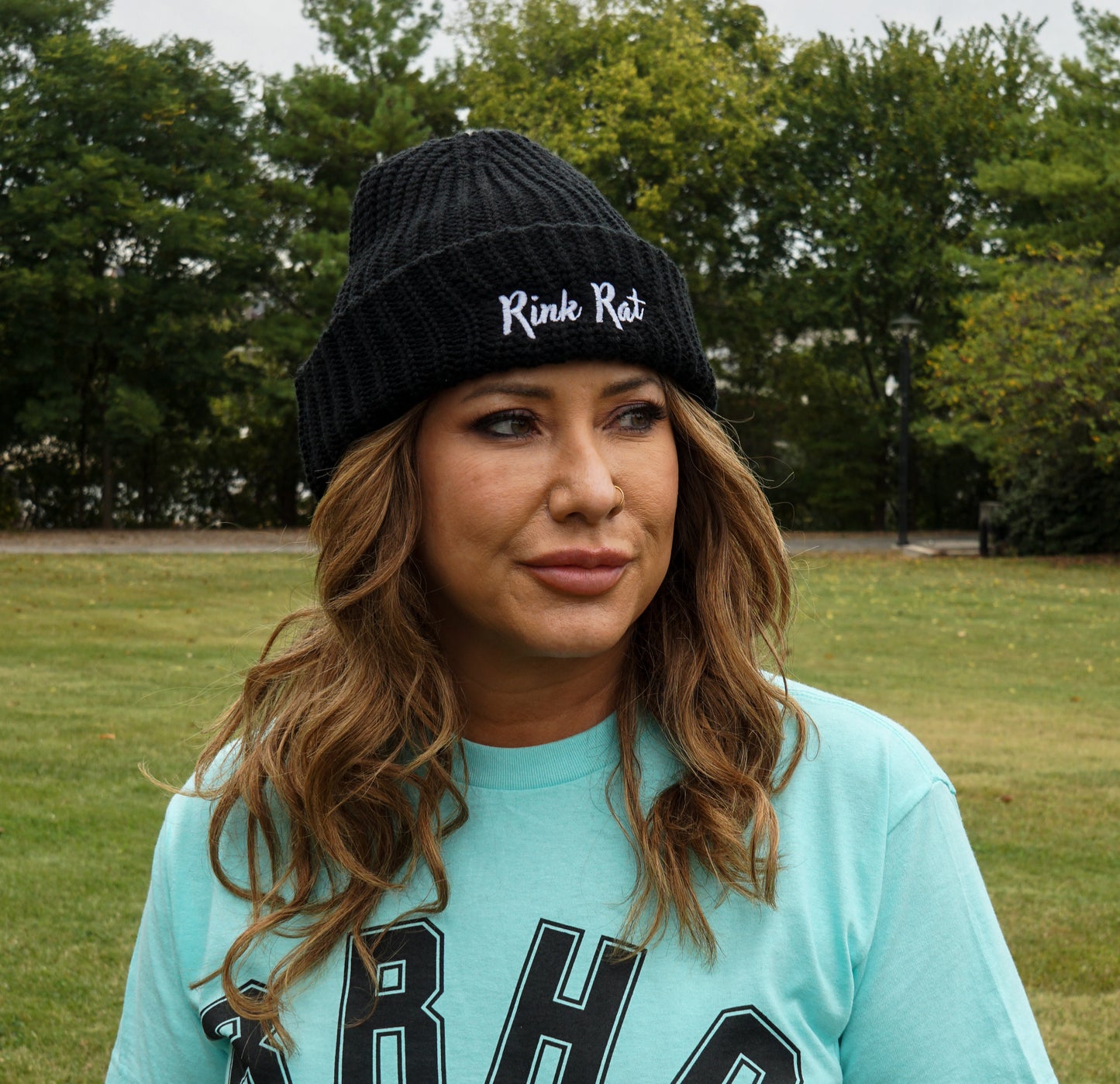 Rink Rat Hockey Club Embroidered Script Beanie