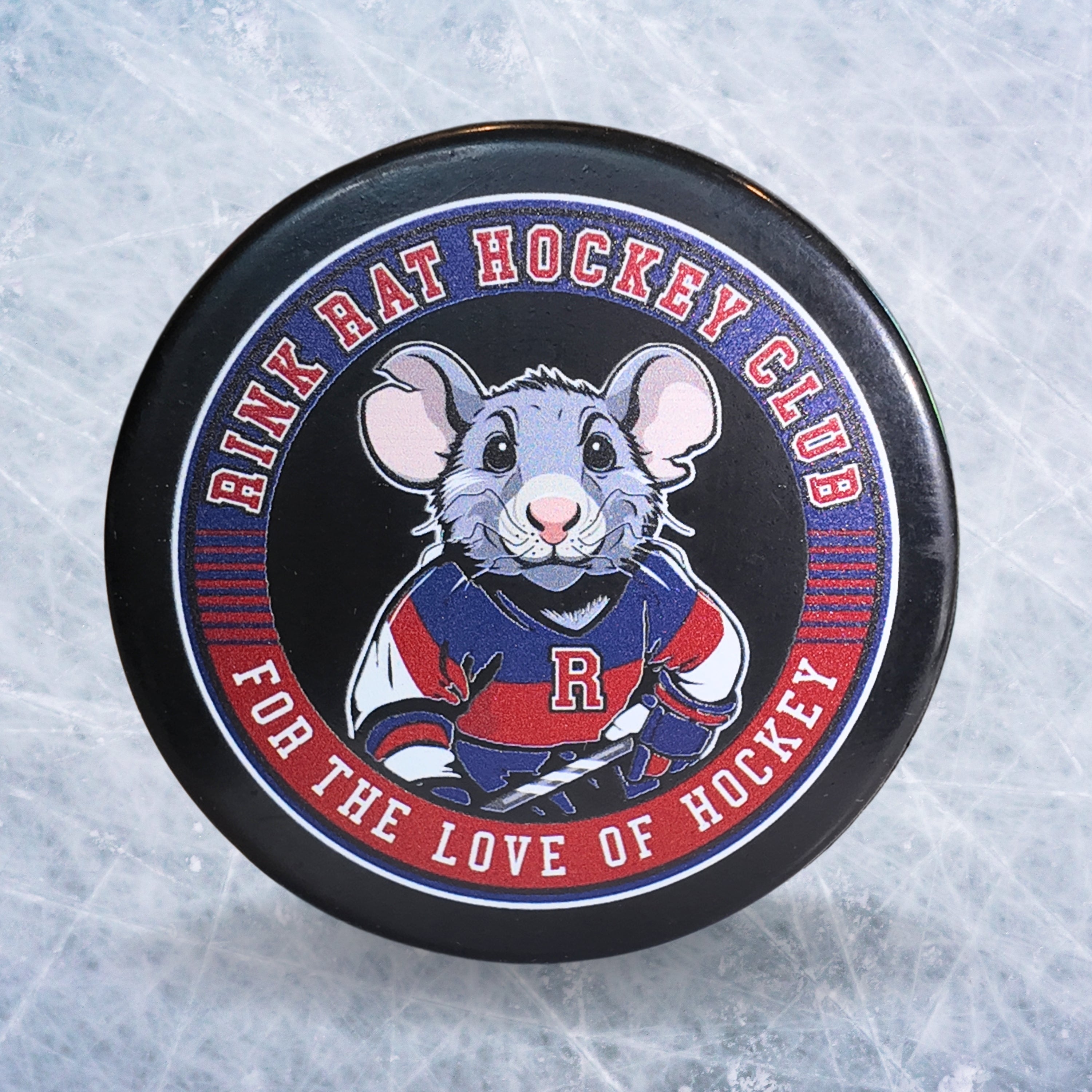 Rink Rat Hockey Club Souvenir Logo Puck