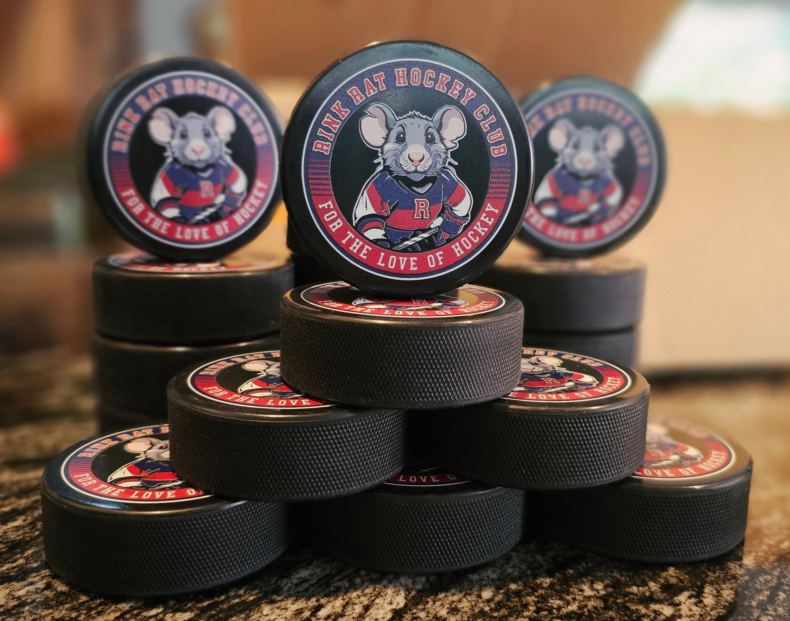 Rink Rat Hockey Club Souvenir Logo Puck