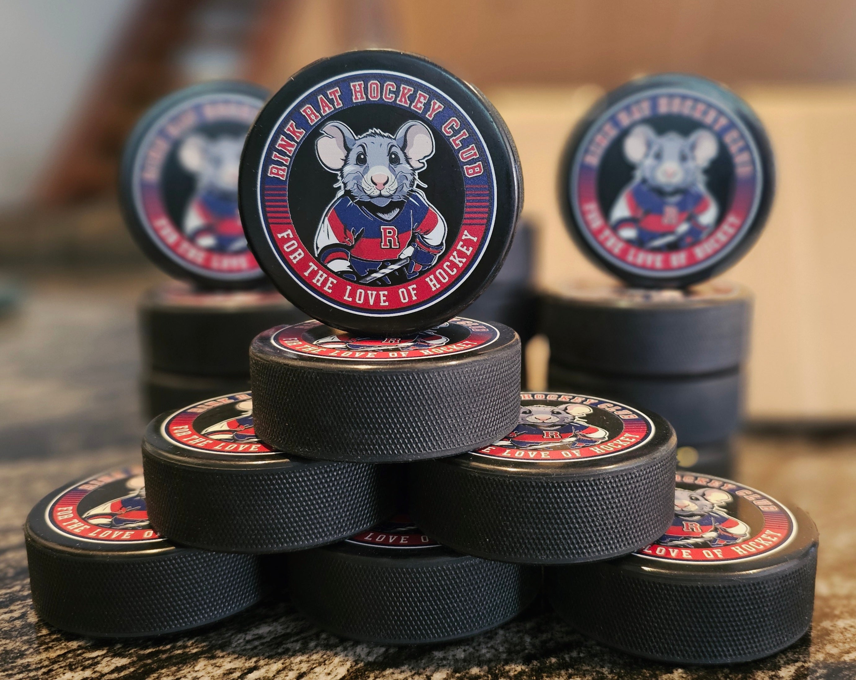 Rink Rat Hockey Club Souvenir Logo Puck