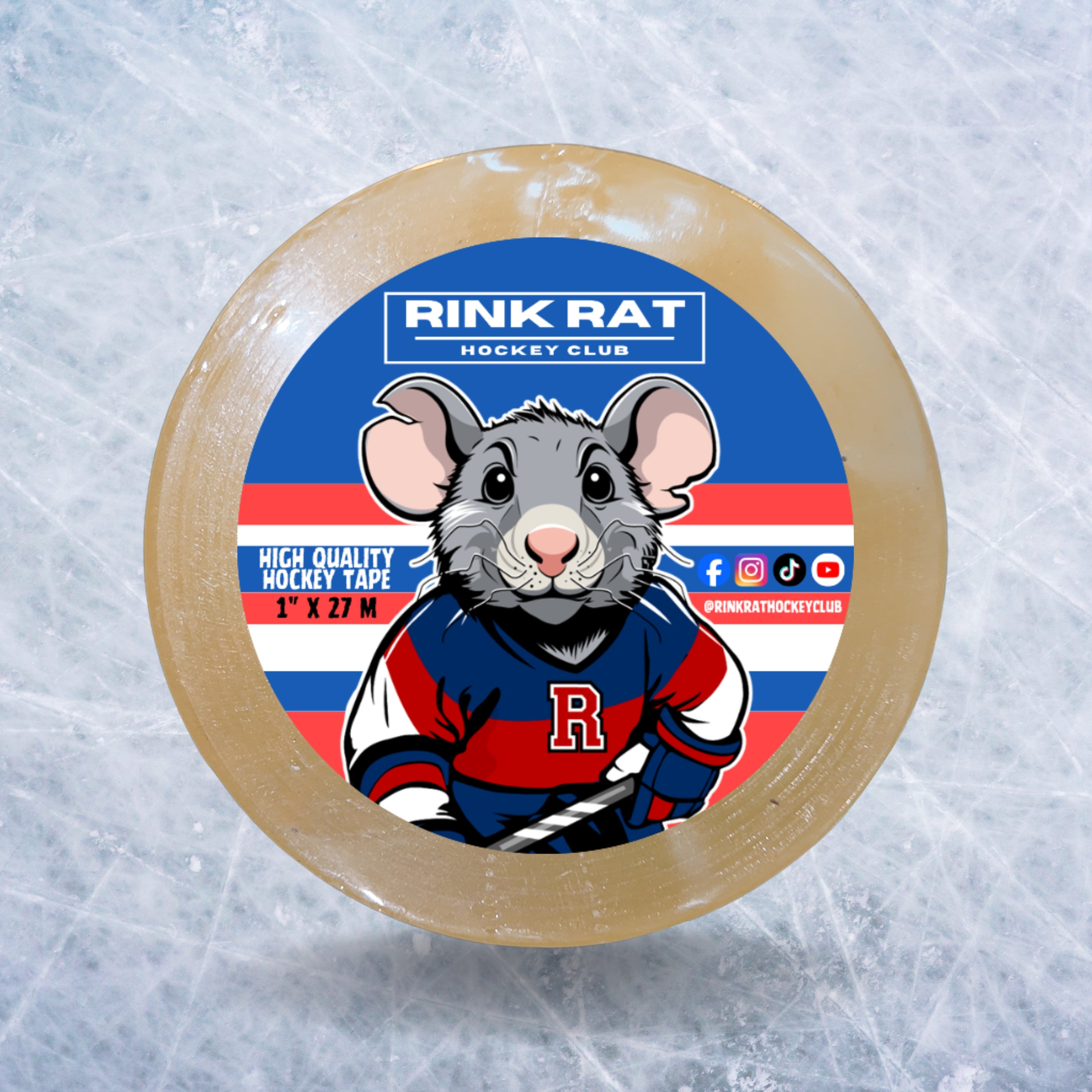 Rink Rat Hockey Club Premium Clear Shin Pad Tape