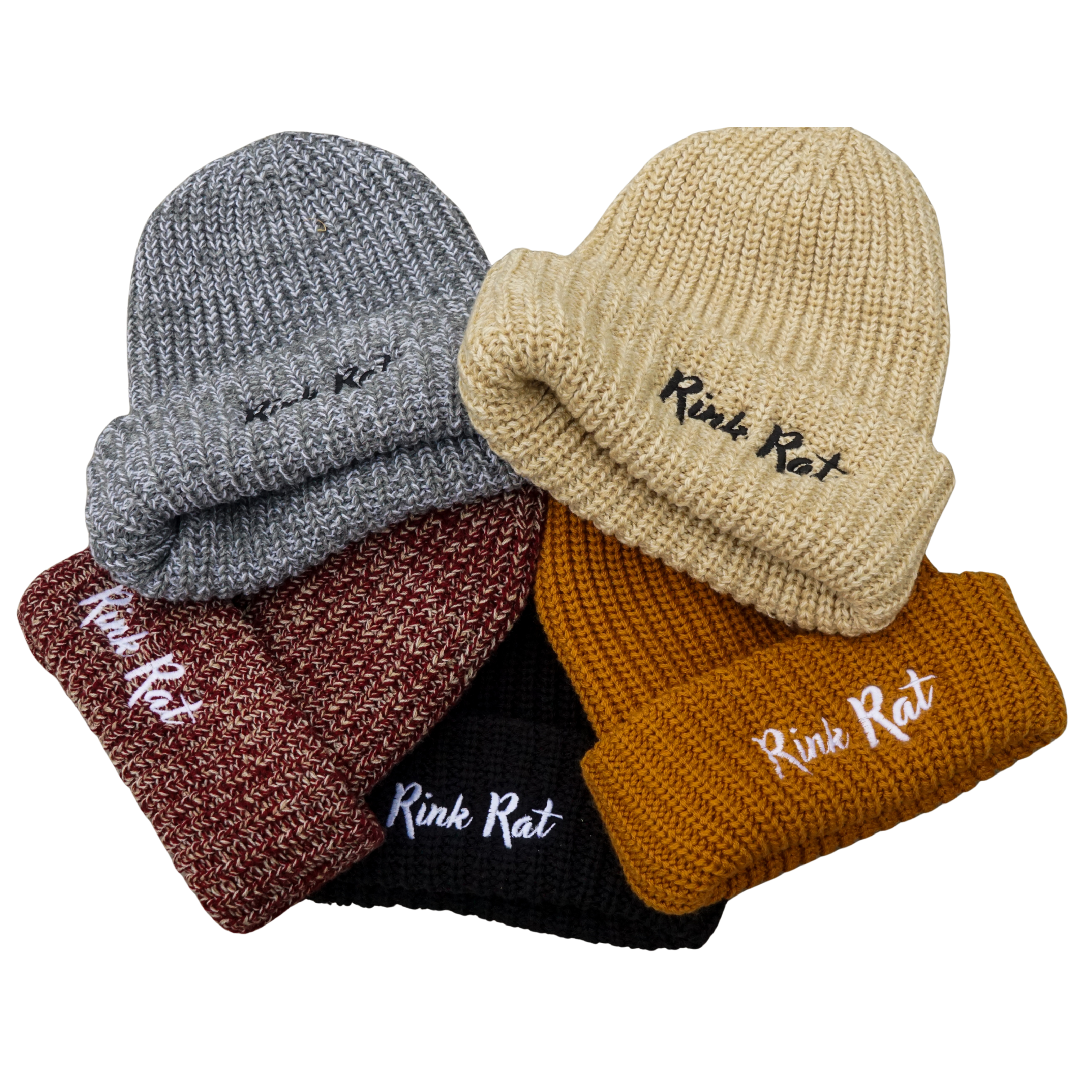 Rink Rat Hockey Club Embroidered Script Beanie