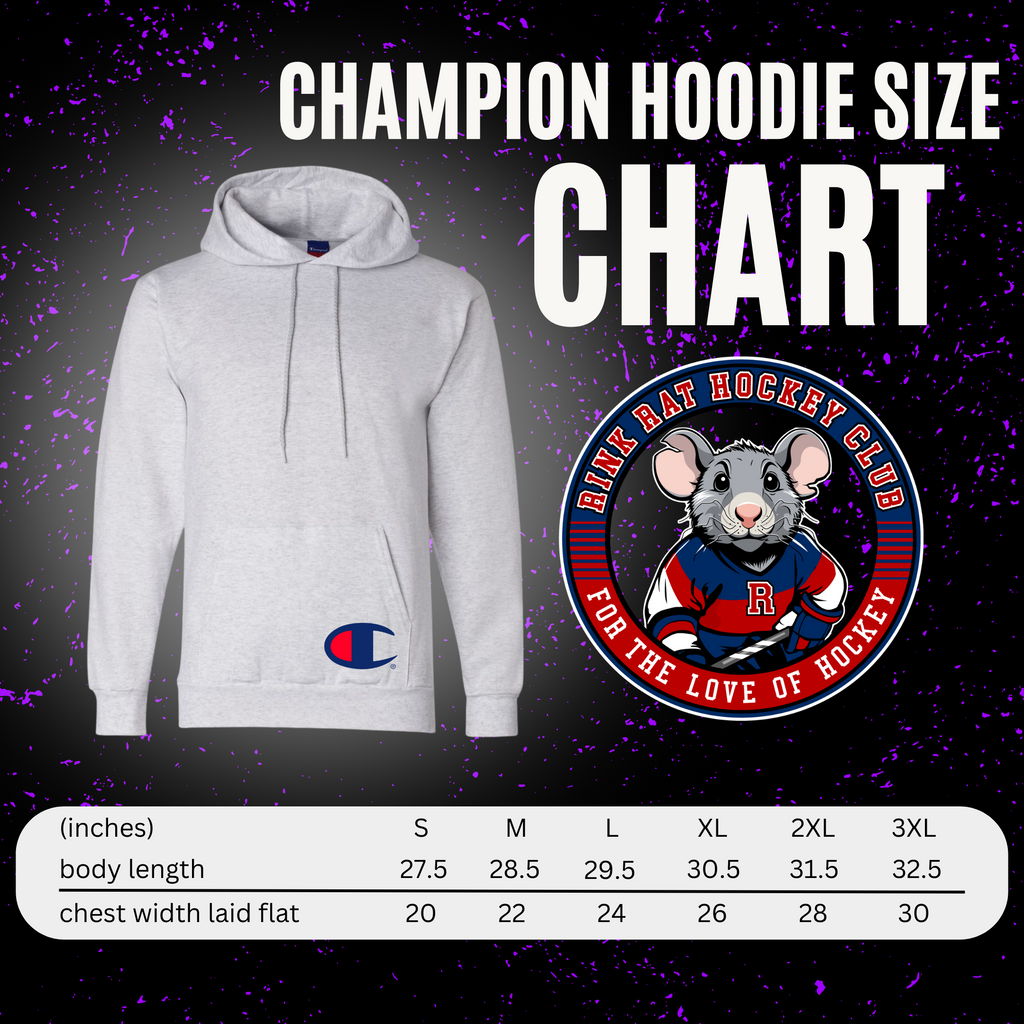 Rink Rat Hockey Club Letters Champion Hoodie