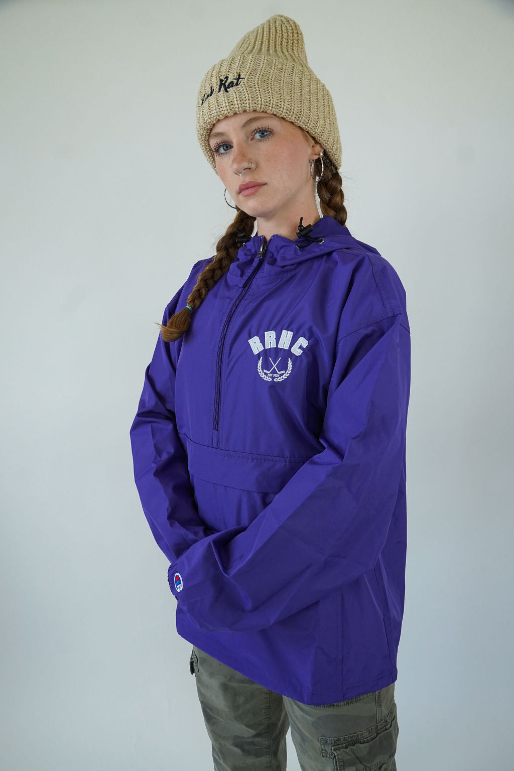Rink Rat Hockey Club University Logo Embroidered Champion Windbreakers