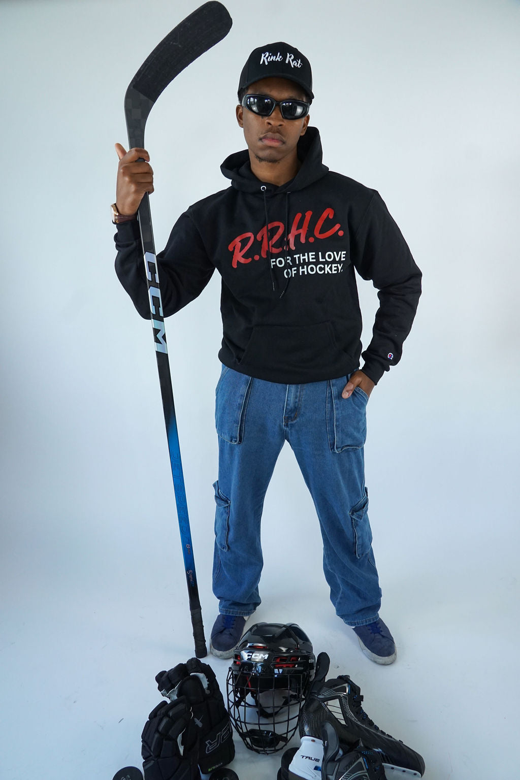 Rink Rat Hockey Club Letters Champion Hoodie