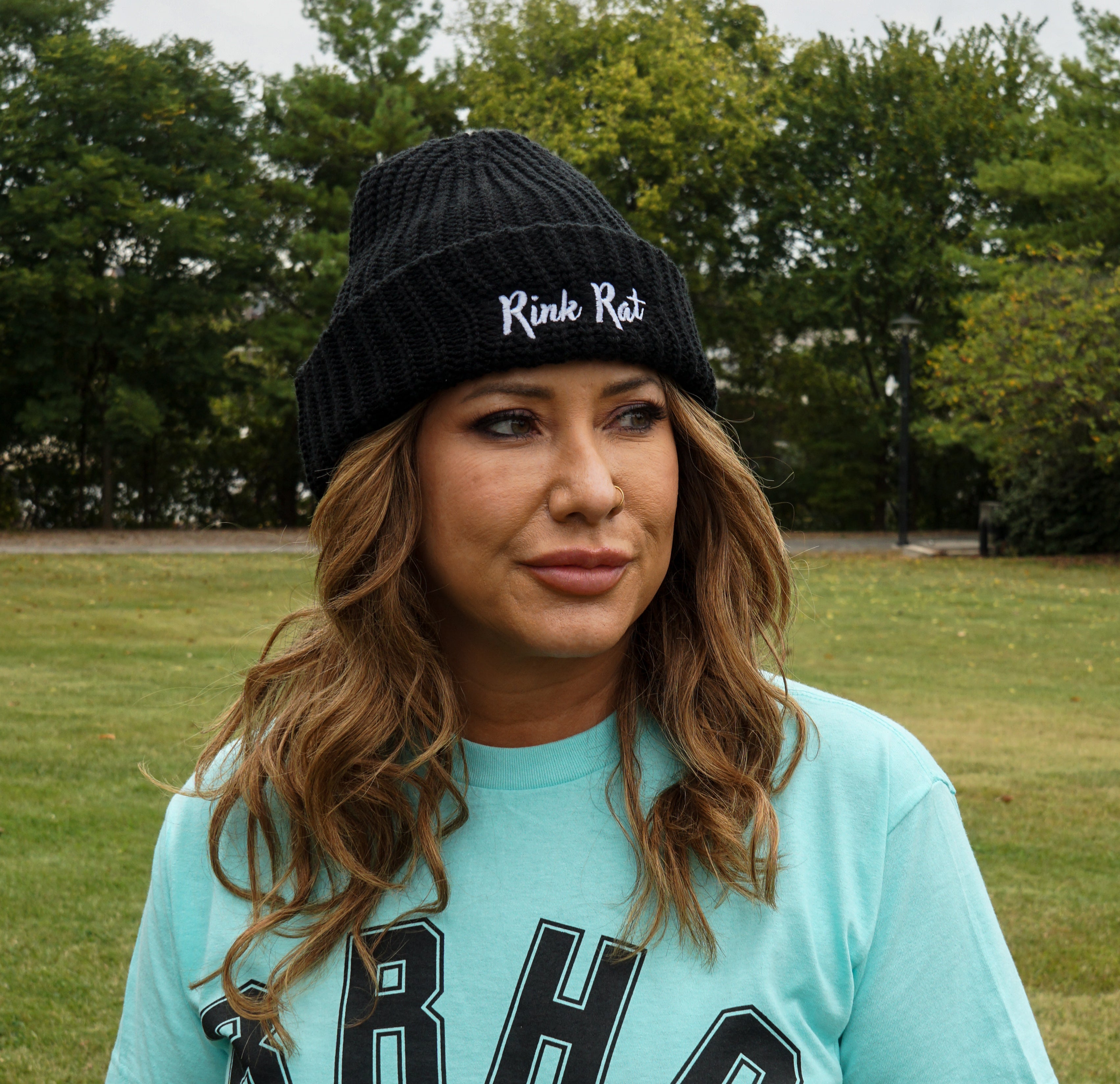 Rink Rat Hockey Club Embroidered Script Beanie