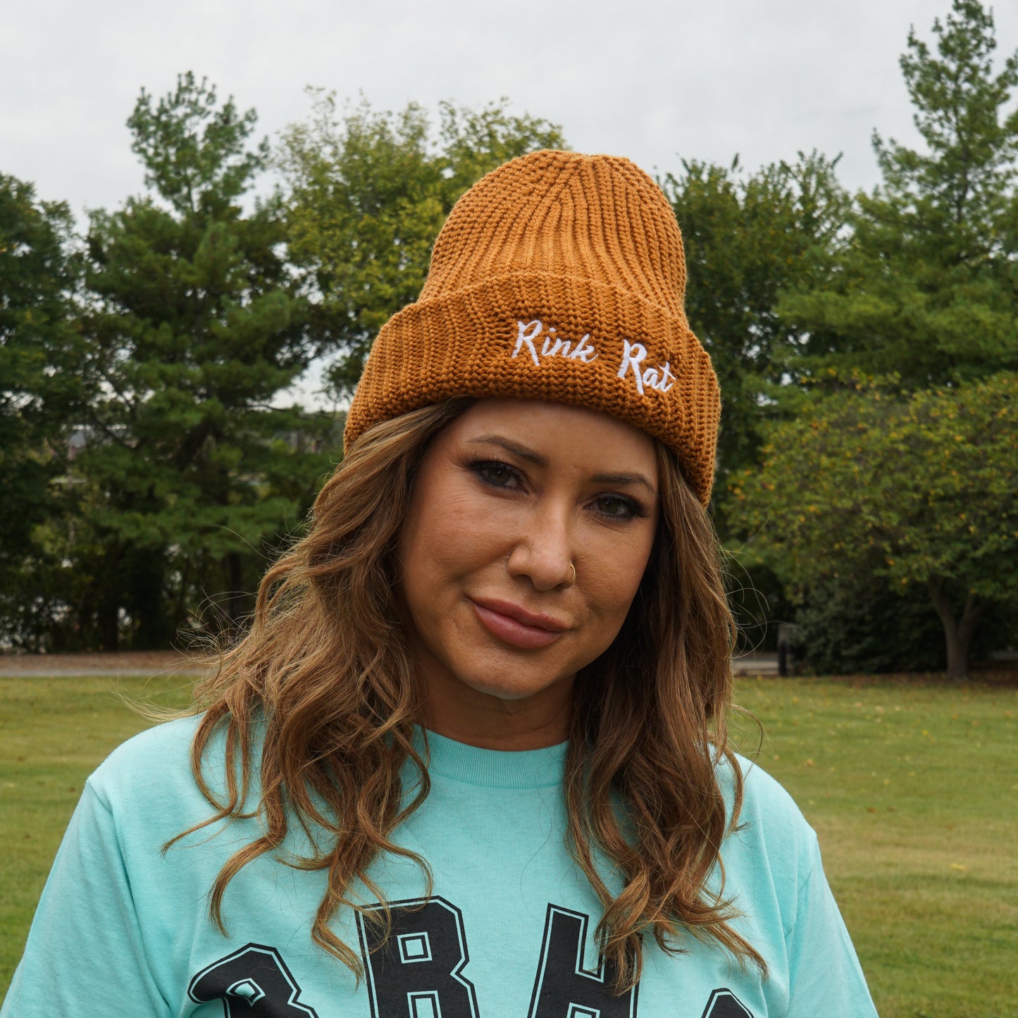 Rink Rat Hockey Club Embroidered Script Beanie