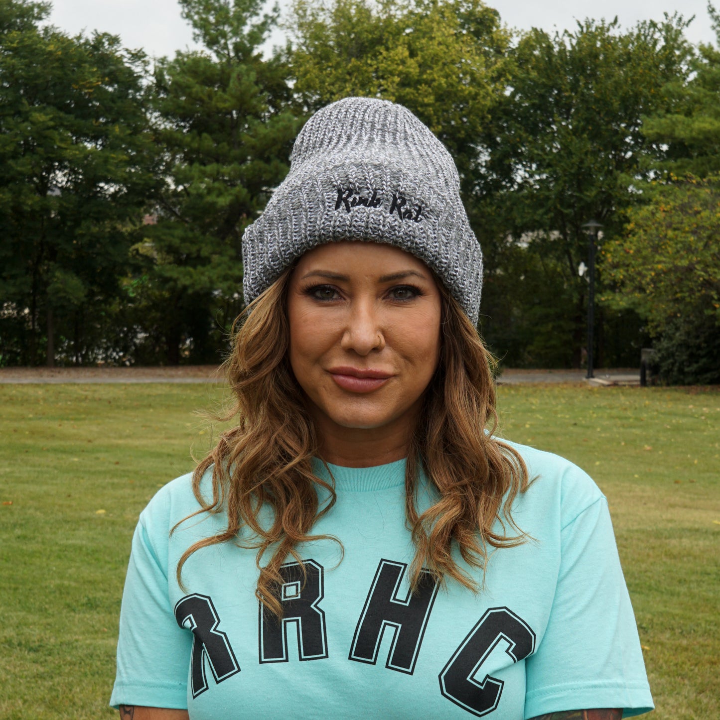 Rink Rat Hockey Club Embroidered Script Beanie