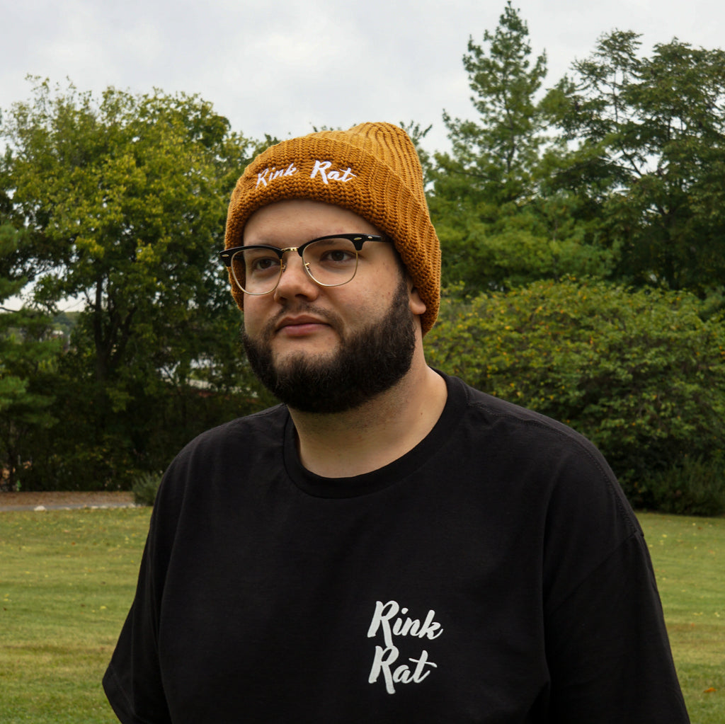 Rink Rat Hockey Club Embroidered Script Beanie