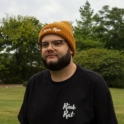 Rink Rat Hockey Club Embroidered Script Beanie
