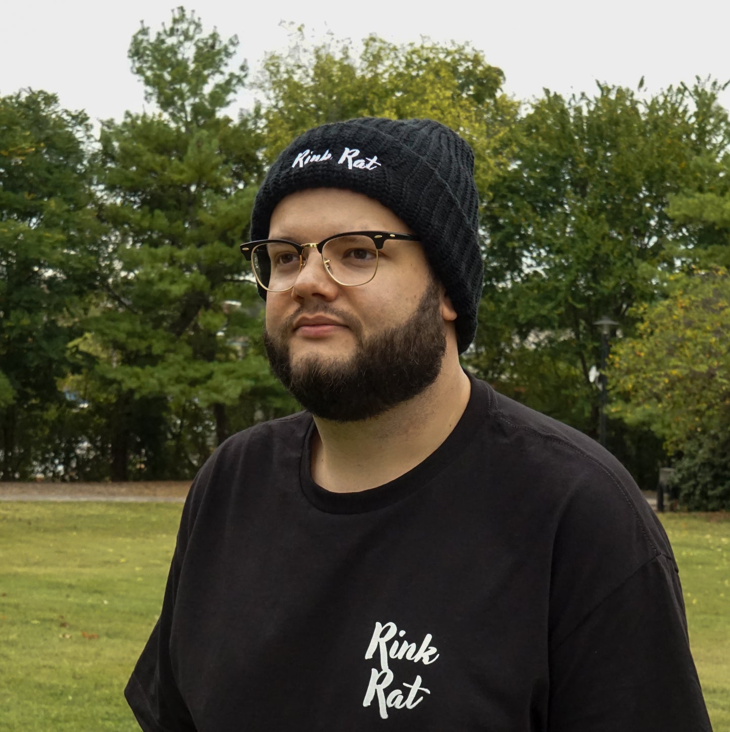 Rink Rat Hockey Club Embroidered Script Beanie