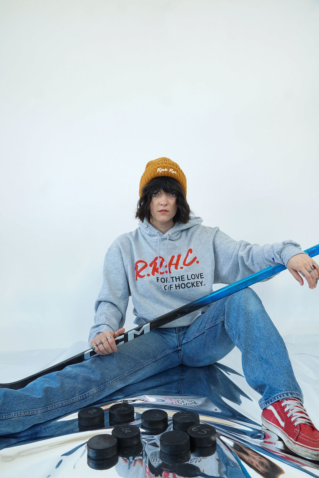 Rink Rat Hockey Club Letters Champion Hoodie